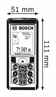Лазерный дальномер (лазерная рулетка) Лазерный дальномер Bosch GLM 80 Professional от «ФокусГео»
