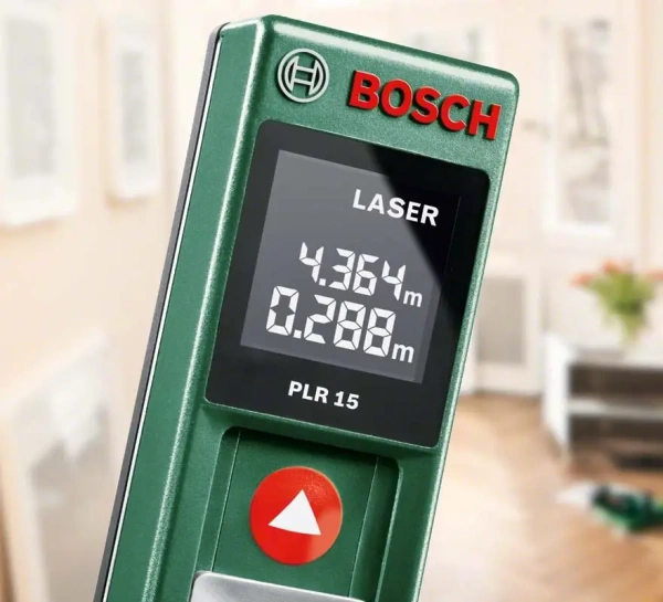 Лазерный дальномер Bosch PLR 15 (tinbox) от «ФокусГео»